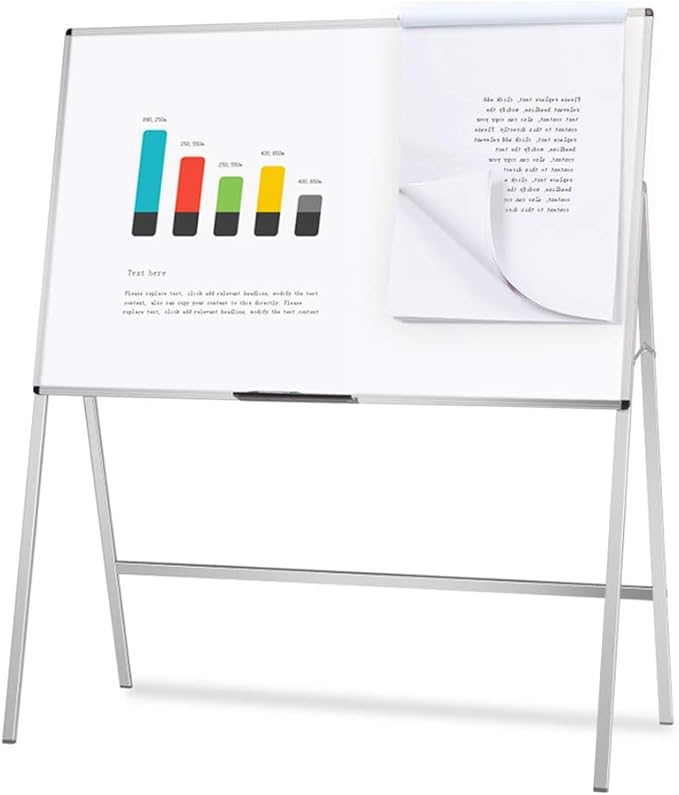 VIZ-PRO Magnetic H-Stand Whiteboard/Adjustable Dry Erase Easel,60 x 36 Inches