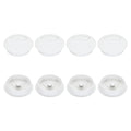 PATIKIL 60mm Desk Grommet, 8pcs Desk Cord Hole Cover Desk Cable Hole Grommet Cover Sturdy ABS Plastic Round for Cables Cabinets Desktop Equipment Wiring Organizing,Elasticity, White