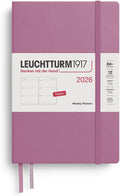 LEUCHTTURM1917 - Weekly Planner 2026, Hardcover, Paperback (B6+), Dusty Rose (Jan 1 - Dec 31, 2026)