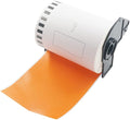BETCKEY - Continuous Length Shipping Labels Replacement for Brother DK-2243 (4 in x 100 ft), Compatible with Brother QL Label Printers [1 Rolls/Continuous Labels, Orange]