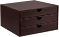 UnionBasic Document Organizer, 3-Drawer File Cabinet Document Storage Box, Office Desktop Filing Organizer, Port Royale