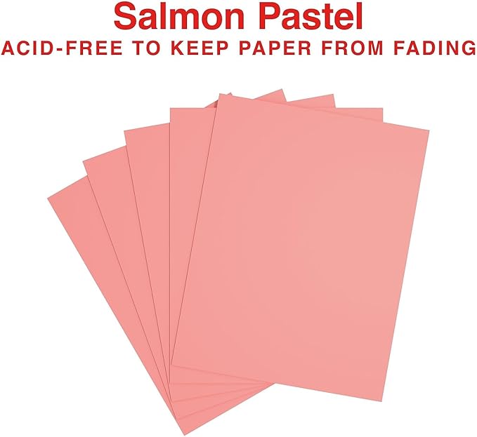 Staples Pastel Colored Copy Paper 8 1/2-Inch X 11-Inch Salmon 500/Ream
