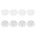 PATIKIL 80mm Desk Grommet, 8pcs Desk Cord Hole Cover Desk Cable Hole Grommet Cover Sturdy ABS Plastic Round for Cables Cabinets Desktop Equipment Wiring Organizing,Elasticity, White