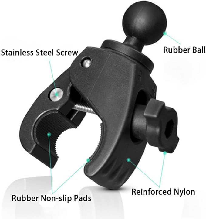 Strg 1'' Ball Mounts with Tough-Claw Clamp Base, Ball Mount Base Compatible with RAM and 1" Ball Systems from iBolt Tackform Enterprise