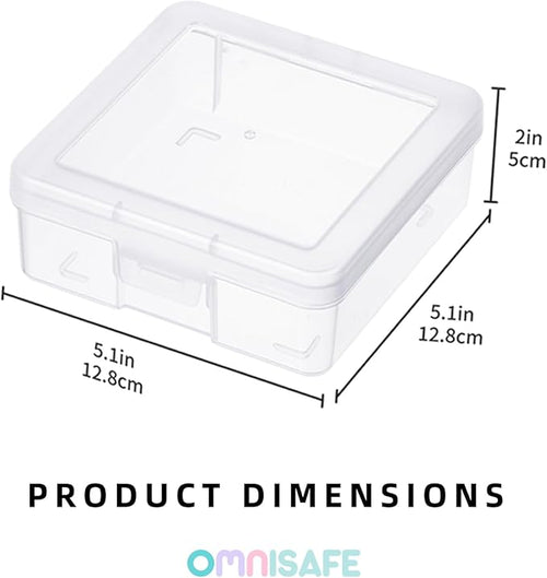 18 Pack Small Plastic Hobby Art Craft Organizer, Clear Plastic Storage Containers with Latching Lid, for Pencil Box, Lego