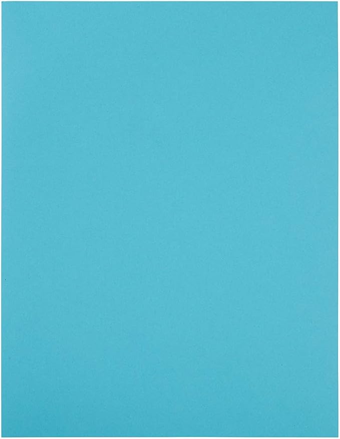 JAM PAPER Full Sheet Shipping Labels - Printable Sticker Paper - 8 1/2 x 11 - Blue - 10 Full Pages/Pack