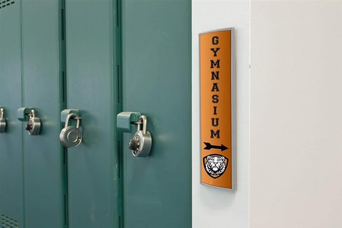 Set of 5, Wall Signs for 3 x 9-Inch Graphics, Horizontal Or Vertical Mount, Non-Glare Lens, Front Loading, Includes Double-Sided Adhesive Tape for Easy Installation, Silver Anodized Aluminum