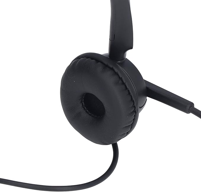 ChiweiJ Call Center Headset with Intelligent Noise Reduction, USB Computer Headset for Customer Service, Business Communication Headset with Adjustable Microphone, 180 Degree Rotating