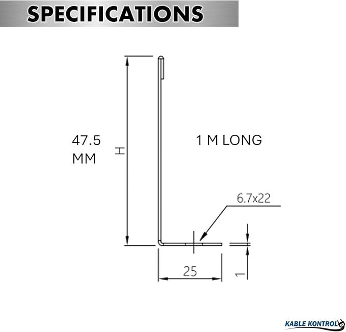 Kable Kontrol Stainless Steel Tray Divider – 2" H Tray Dividing and Cable Routing - Wire Mesh Tray Cable Management Rack Cable Basket, NEC Approved for Network, Fiber Optic, Cabling Accessory