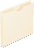 Pendaflex File Jackets, Letter Size, Manila, 2" Expansion, Reinforced Straight-Cut Tabs with Thumb Cut, 50 per Box (22200EE), Beige