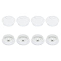 PATIKIL 53mm Desk Grommet, 8pcs Desk Cord Hole Cover Desk Cable Hole Grommet Cover Sturdy ABS Plastic Round for Cables Cabinets Desktop Equipment Wiring Organizing,Elasticity, White