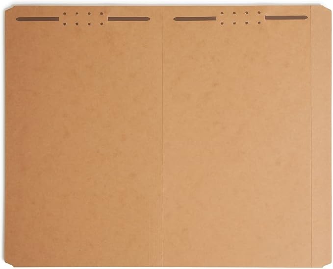 Smead Fastener File Folder, 2 Fasteners, Reinforced Straight-Cut Tab, Legal Size, Kraft, 50 Per Box (19813)