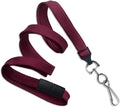 Specialist ID Bulk 25 Pack - Premium Flat Breakaway Lanyards for ID Badges & Badge Holders - 3/8" Wide Woven Safety Lanyard with Metal Swivel Hook for Teachers, Students, Cruise, Office (Maroon)