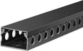 ZhiYo Cable Raceway 78in(2xL39in), Server Rack Cable Management Under Desk Cord Organizer, Electrical Safe PVC Cable Channel Open Slot Wire Raceway for Network/PC/TVs, Wire Duct H1 x W1.6in Black