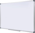 40 x 28 Inch Magnetic Dry Erase Whiteboard - Medium-Large Wall Mounted Writing Board for Home Office & Study - Silver Aluminum Frame with Tray