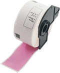 BETCKEY - Large Address Labels Replacement for Brother DK-1208 (1.4 in x 3.5 in), Compatible with Brother QL Label Printers [1 Rolls/400 Labels, Pink]
