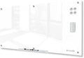 J&J worldwide Magnetic Glass Whiteboard 6' x 3' Ultra White, Large Frameless White Boards for Walls 70 x 35 Inches, Large Dry Erase Board for Office, Home, School