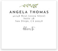 Custom Greenery Shipping Labels / 48 Personalized Address Labels/ 4" x 3½" Mailing Stickers/Made in USA