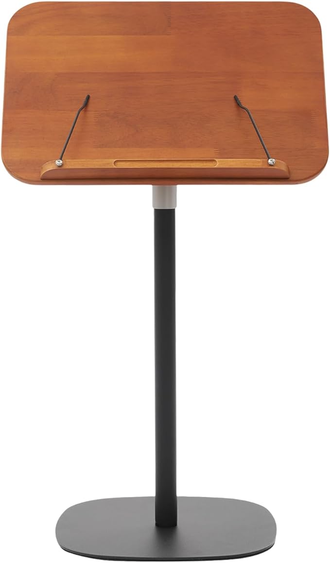 Sheet Music Stand & Desktop Book Stand, Music Book Holder Stand,Wooden Portable Sheet Music Table Stand Height Adjustable from 15.8-39.4in with Book Stand Support