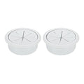 uxcell 2 Pcs Desk Grommet, 1.97 inch 50mm Desk Cable Hole Cover Wire Hole Insert for Home Office Table Cabinet Cord Organizer, Gray
