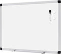 Amazon Basics Magnetic Dry Erase Whiteboard, 24"W x 18"H, Aluminium Frame, Silver/White