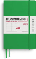 LEUCHTTURM1917 - Weekly Planner 2026, Hardcover, Paperback (B6+), Spring Leaf (Jan 1 - Dec 31, 2026)