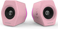 Edifier G2000 RGB Gaming Speakers, 32W Peak Power, Compact Design for PC/PS4/Desktop, Bluetooth 5.1, 3.5mm AUX, Game/Movie/Music Modes, 12 RGB Lighting Effects - Pink