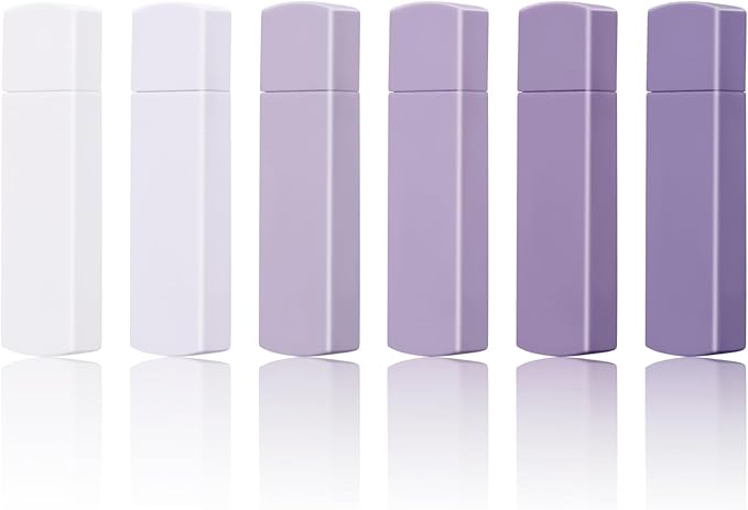 Temiary 6Pcs Mini White Correction Tapes , Quick Dry Smooth Pull Out for Writing, Aesthetic Cute Correction Tape Set Easy To Use for Students School Office Supplies (Purple)