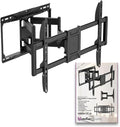 Heavy Duty Dual Arm Articulating Wall Mount Bracket for QN90F Series Neo QLED Mini LED 4K UHD QN75QN90F 75 InchTV - Tilt & Swivel/Pull Out 2.8"-16.6"/ Holds 165 lbs
