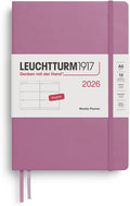 LEUCHTTURM1917 - Weekly Planner 2026, Hardcover, Medium (A5), Dusty Rose (Jan 1 - Dec 31, 2026)