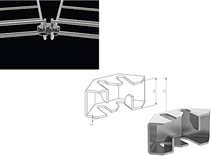 Kable Kontrol Fast Lock Splice – Splice Connection Hardware - Wire Mesh Tray Cable Management Rack Cable Basket, Zinc Plated Steel NEC Approved for Network, Fiber Optic, Cabling Accessory