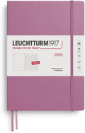 LEUCHTTURM1917 - Weekly Planner & Notebook 2026, Hardcover, Composition (B5), Ruled, Dusty Rose (Jan 1 - Dec 31, 2026)
