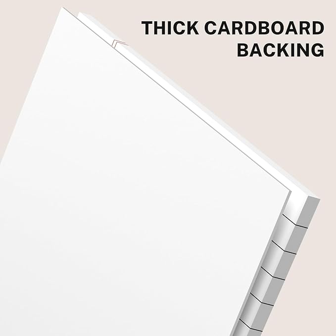 8 Pack Note Pads 5 x 8 Inch, White Narrow Ruled Small Legal Pads, Perforated Notepad 5 x 8 Lined Writing Pads, College Lined Legal Notepads for To-do Lists, Daily Note-taking, School and Office