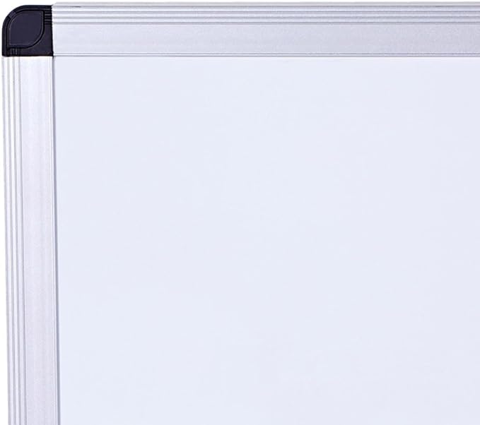 VIZ-PRO Large Magnetic Dry Erase White Board for Wall, 48 X 48 inches, Pack of 2, 4' x 4' Aluminum Framed Whiteboard with Marker Tray for School Office Home