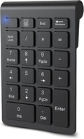 cimetech BT Number Pad, Wireless Numeric Keypad Numpad, 22 Keys Portable Mini Financial Accounting Keyboard for Laptop Notebook, Desktop, Surface Pro, PC