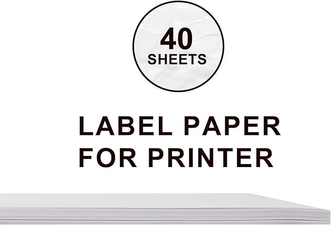 Address Labels 1" x 2-5/8" 1200 Matte White Mailing Labels, 30 Up per Sheet, 40 Sheets Compatible with Laser/Inkjet Printers, Shipping & Packaging Stickers