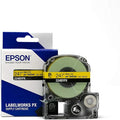 Epson LABELWORKS 224BYPX Genuine PET (Polyester) Tape Cartridge - Black on Yellow Industrial Label Maker Tape - 1" (24MM) Wide, 30 ft