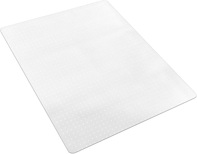 SHAREWIN Office Chair Mat for Carpet Floors, 47" x 59" Clear Desk Chair Mats for Low Pile Carpeted Protector, Sturdy PVC Computer Chair Mats Anti-Slip and Easy to Clean for Home & Office