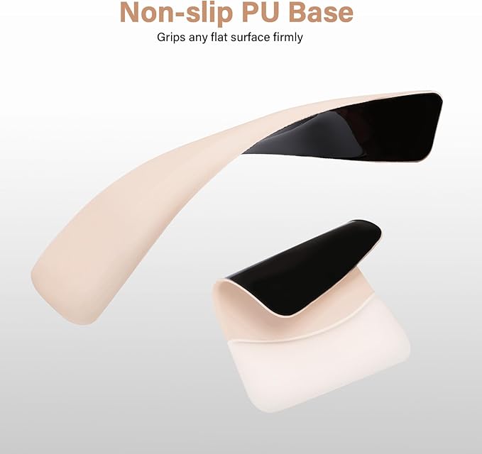 MOSISO Keyboard Mouse Pad Set, Large Gaming Mouse Pad&Rectangular Keyboard Wrist Rest&Mousepad with Wrist Rest&Coaster, Ergonomic Non-Slip&Easy Typing Pad with Curved Silicone Lining, Apricot