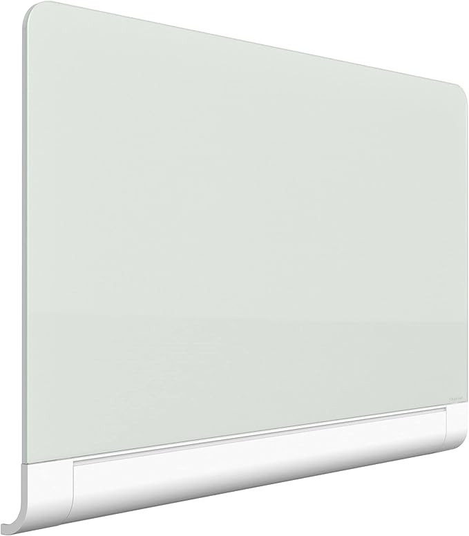 Quartet Glass Whiteboard, Magnetic Dry Erase White Board, 50" x 28", with Concealed Tray, Wide Format, Frameless, Horizon (G5028HT)