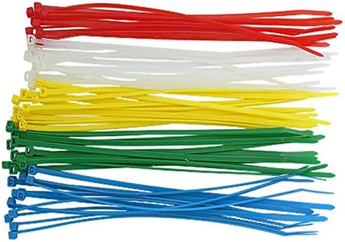 4 Inch Grey Zip Ties (100 Pieces), 18lb Strength, Nylon Gray Cable Wire Ties