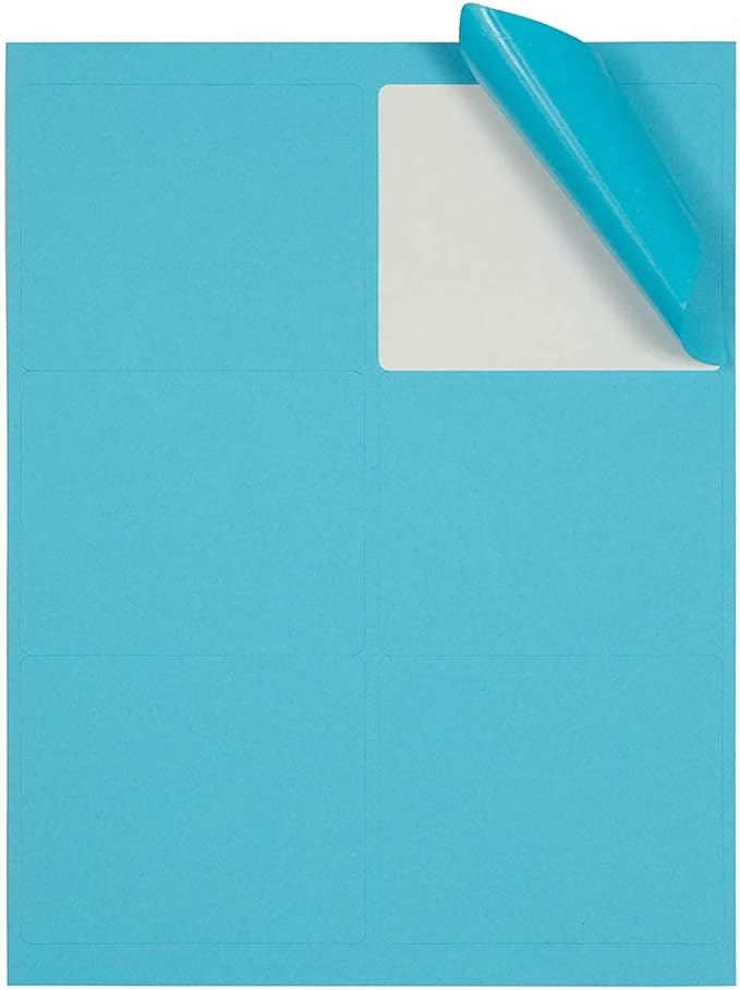JAM PAPER Shipping Address Labels - Large - 3 1/3 x 4 - Blue - 120/Pack