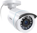 ZOSI 2MP 1080p HD Security Camera Outdoor Indoor 1920TVL (Hybrid 4-in-1 HD-CVI/TVI/AHD/960H Analog CVBS),24PCS LEDs,80ft Night Vision, 90°View Angle, Weatherproof Surveillance CCTV Bullet Camera