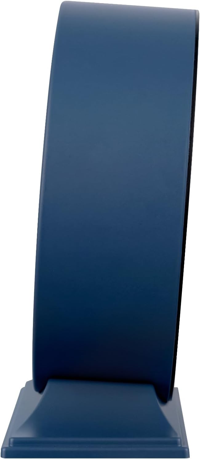 4.5" Antique Retro Analog Alarm Clock, Small Silent Bedside Desk Clock with Manual Light, Battery Operated, Snooze, for Living Room, Bedroom, Bedside, Desk(Blue)