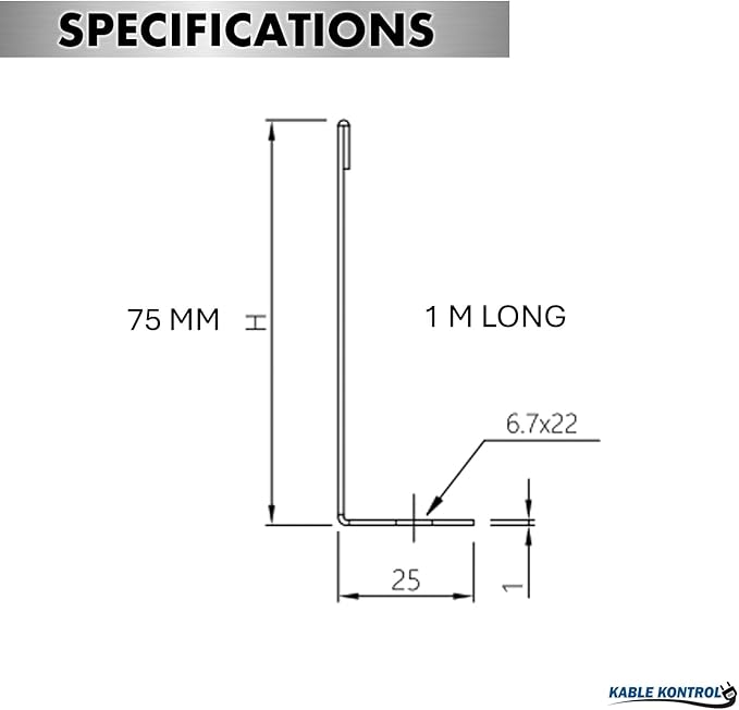 Kable Kontrol Stainless Steel Tray Divider – 4" H Tray Dividing and Cable Routing - Wire Mesh Tray Cable Management Rack Cable Basket, NEC Approved for Network, Fiber Optic, Cabling Accessory