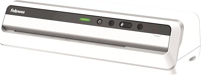 Fellowes Jupiter 125 Thermal Laminator Machine with Laminating Pouch Starter Kit, 12.5 inch, 60 Second Warm-Up, White/Black (5746301)