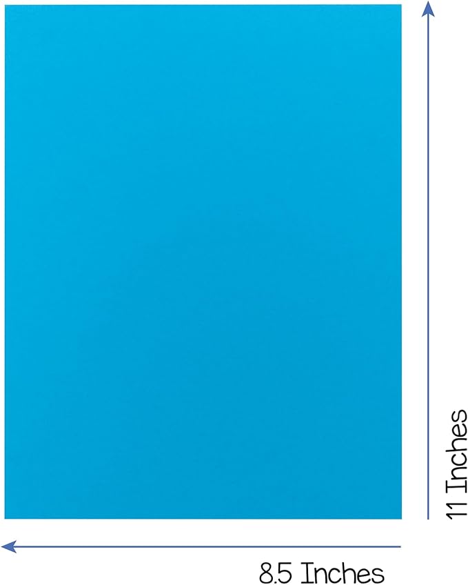 Hygloss Assorted Bright Colored Paper - 24 lb, 89 GSM, Acid-Free, Fade-Resistant, 8.5x11-Inch Letter Size Color Copy Paper, 144 Sheets, 12 Colors
