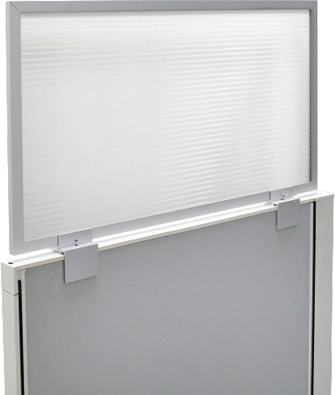 OBEX Screen & Office Panel Extender Polycarbonate Desk Privacy Panel & Divider for Office Cubicle, 12" x 24", Translucent