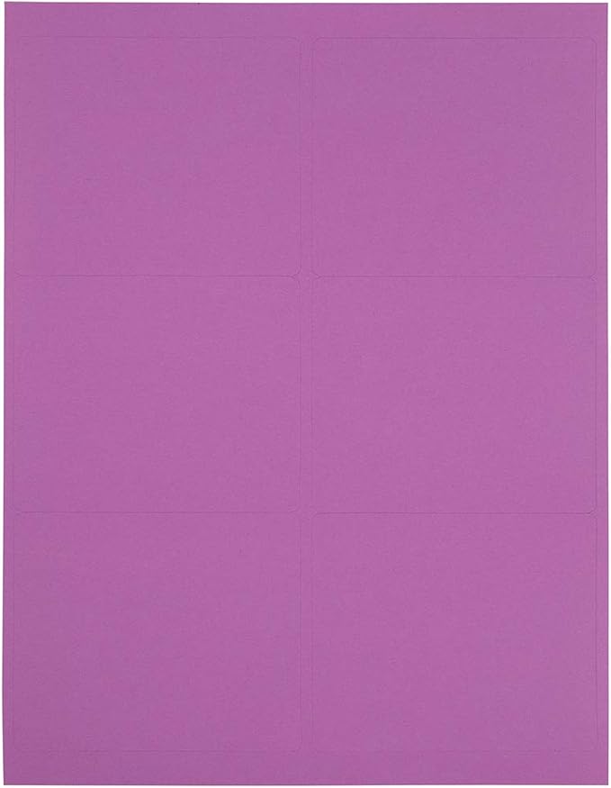 JAM PAPER Shipping Address Labels - Large - 3 1/3 x 4 - Violet Purple - 120/Pack