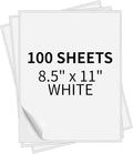 PAPRMA Full Sheet Labels 8.5” x 11” Sticker Paper Matte White, Large Shipping Label Paper for Inkjet Laser Printer, 100 Counts